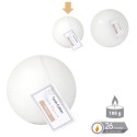 Vela bola perfumada branca 7 50 cm