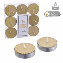 S 9 vela tealight ouro natal 3 80 x 1 20 cm