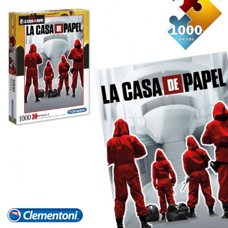 Quebra-cabeça 1.000 peças casa de papel netflix
