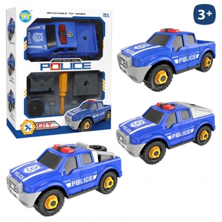 Carro de polícia destacável 3 em 1 17 x 8 x 7 50 cm