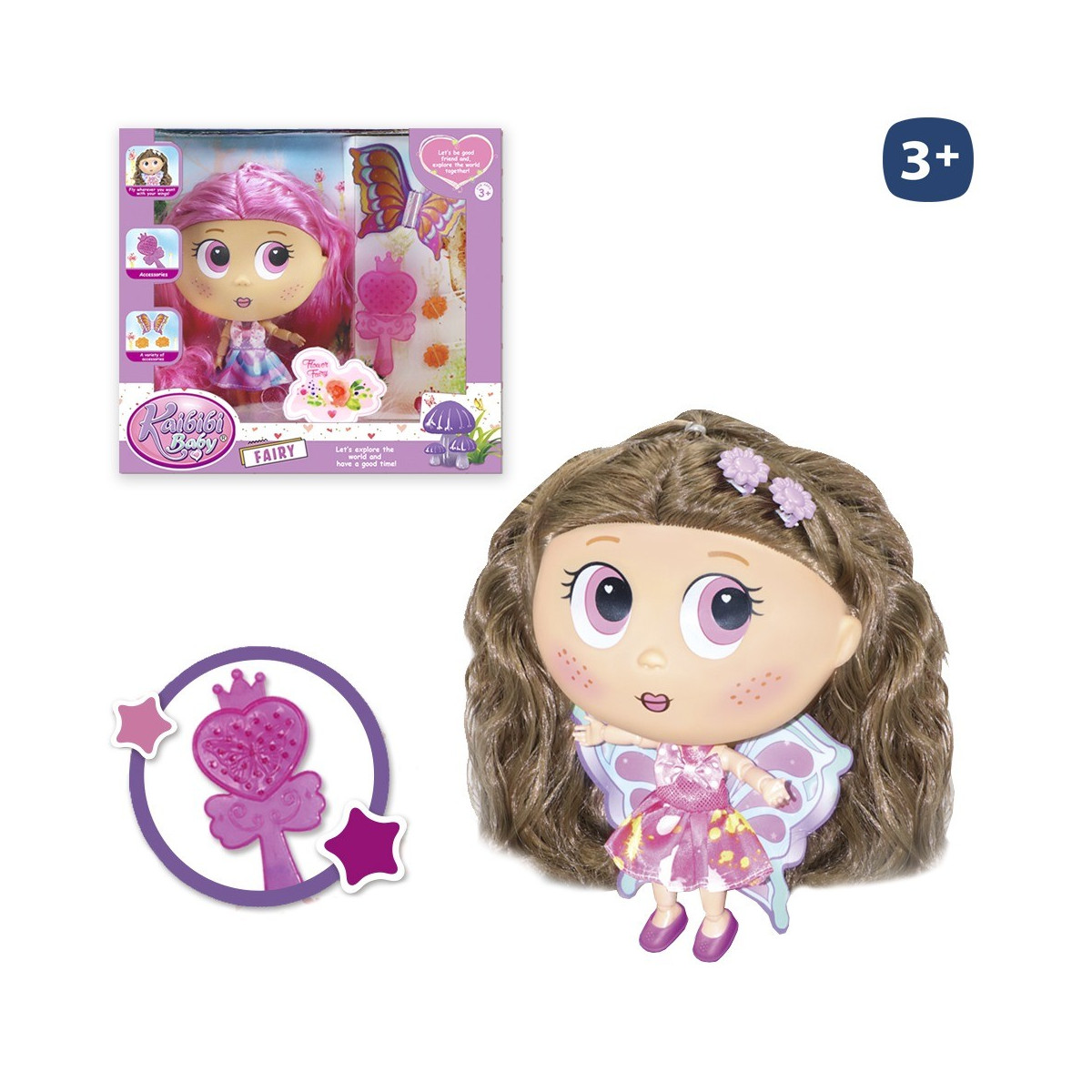 Boneca fada kaibibi 2 m 12 x 9 x 18 cm