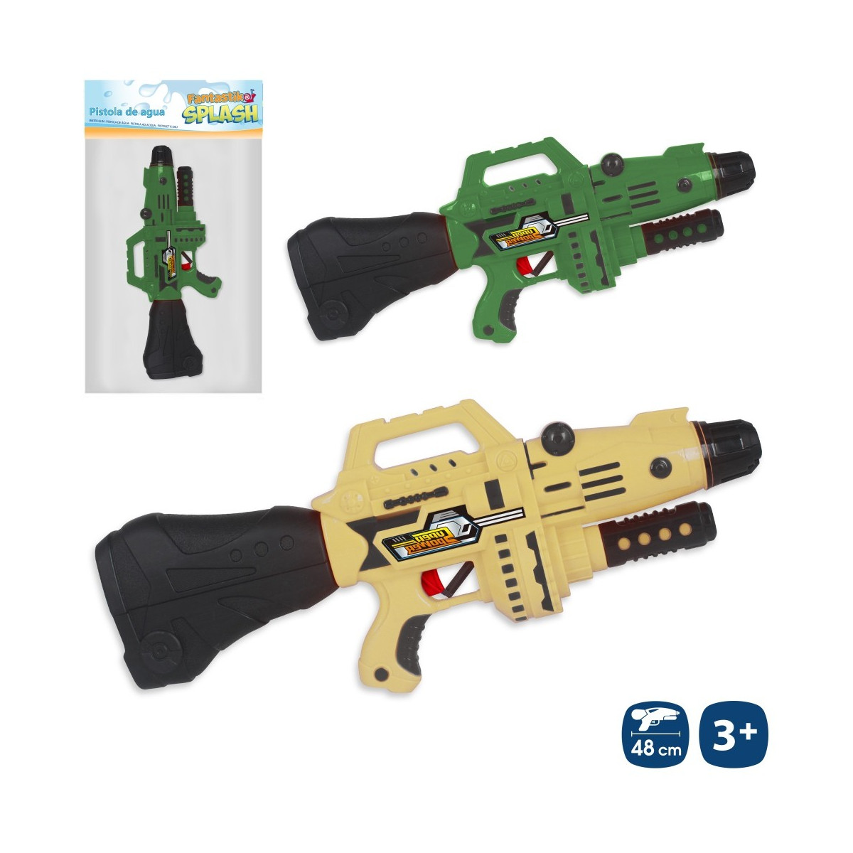 Pistola de água com cebador 2 c 48 cm