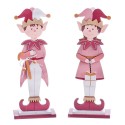 Figuras elfos de madeira sortidas