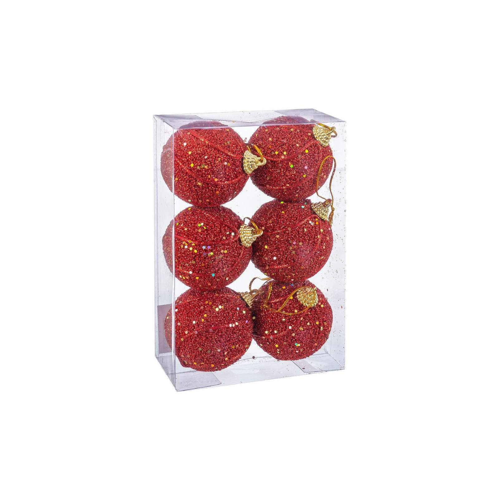 S 6 bolas fios espuma vermelho 6 x 6 x 6 cm
