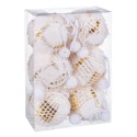 S 6 bolas quadrados foam ouro 6 x 6 x 6 cm