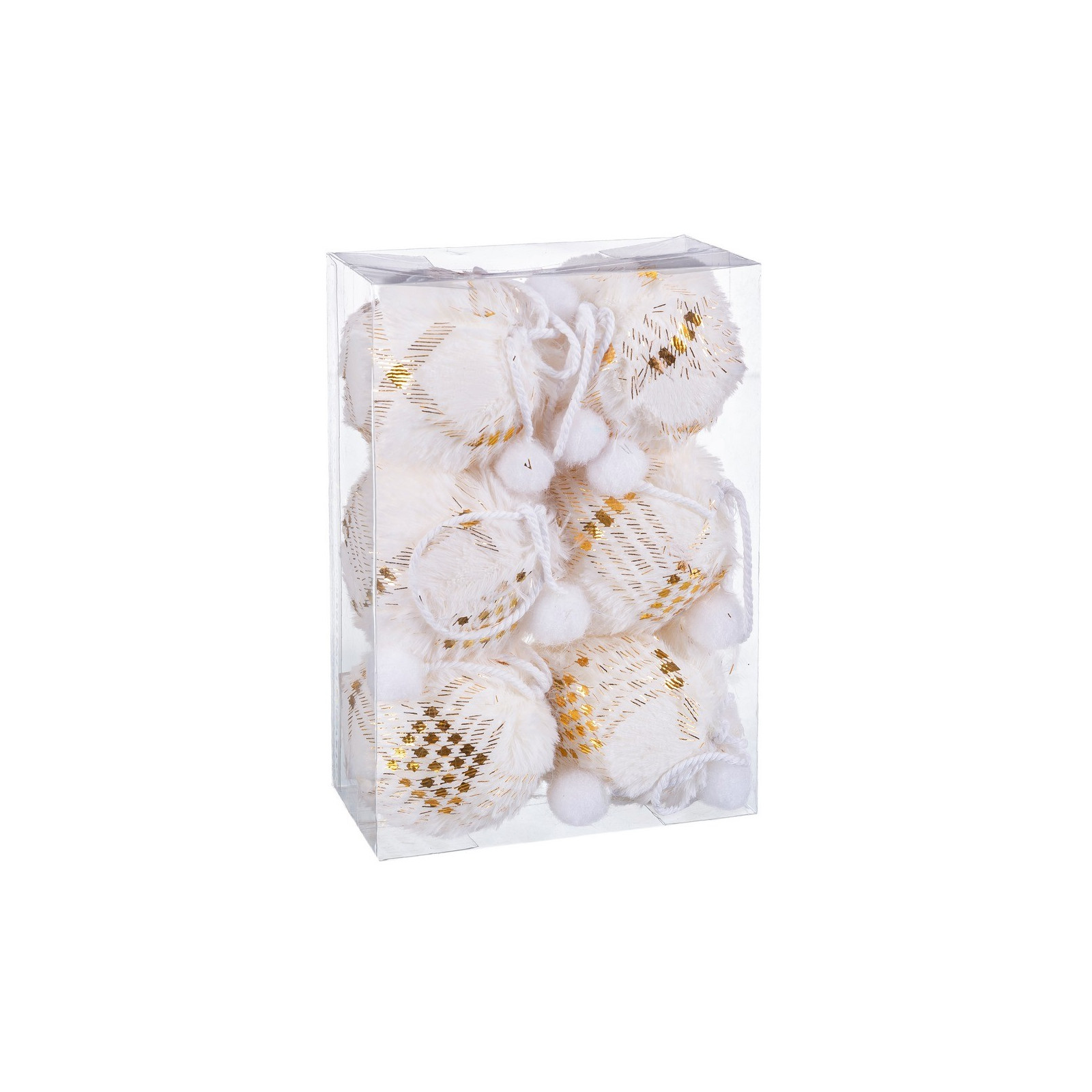 S 6 bolas quadrados foam ouro 6 x 6 x 6 cm