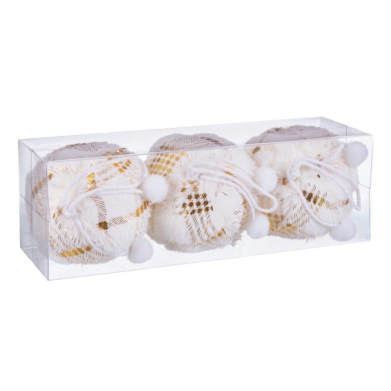 S 3 bolas quadrados foam ouro 8 x 8 x 8 cm