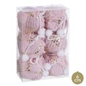 S 6 bolas quadrados foam rosa 6 x 6 x 6 cm