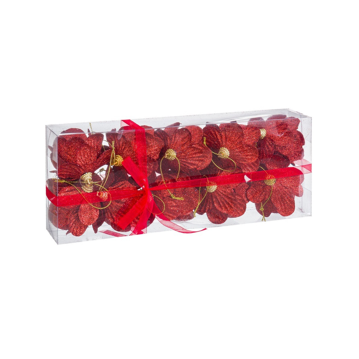 S 10 bolas de abacaxi de espuma vermelha 6 x 6 x 6 cm