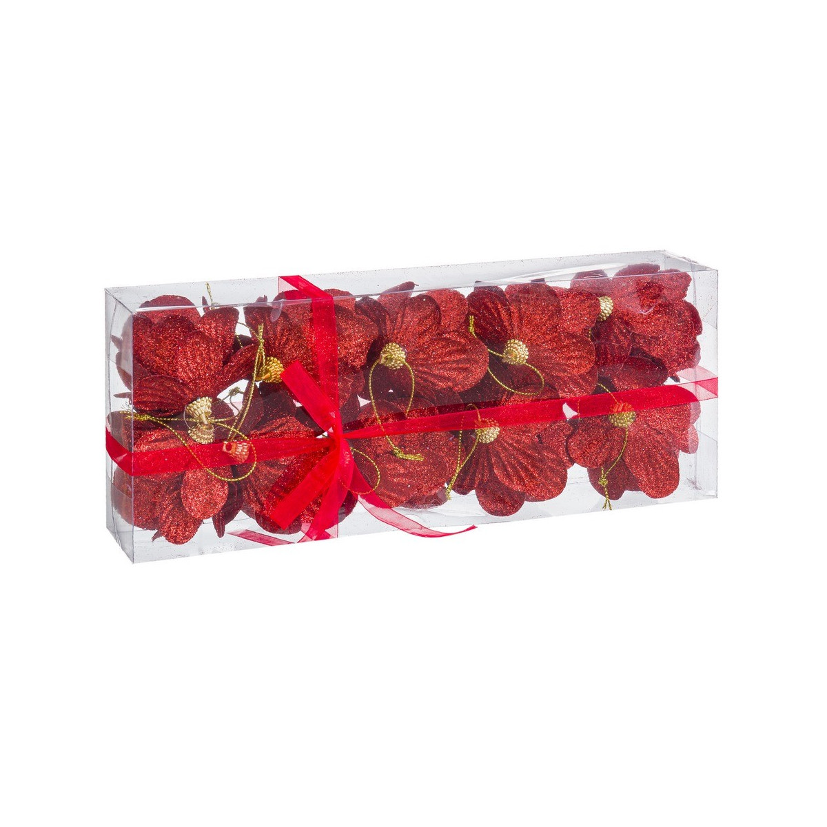 S 10 bolas de abacaxi espuma vermelha 6 x 6 x 6 cm