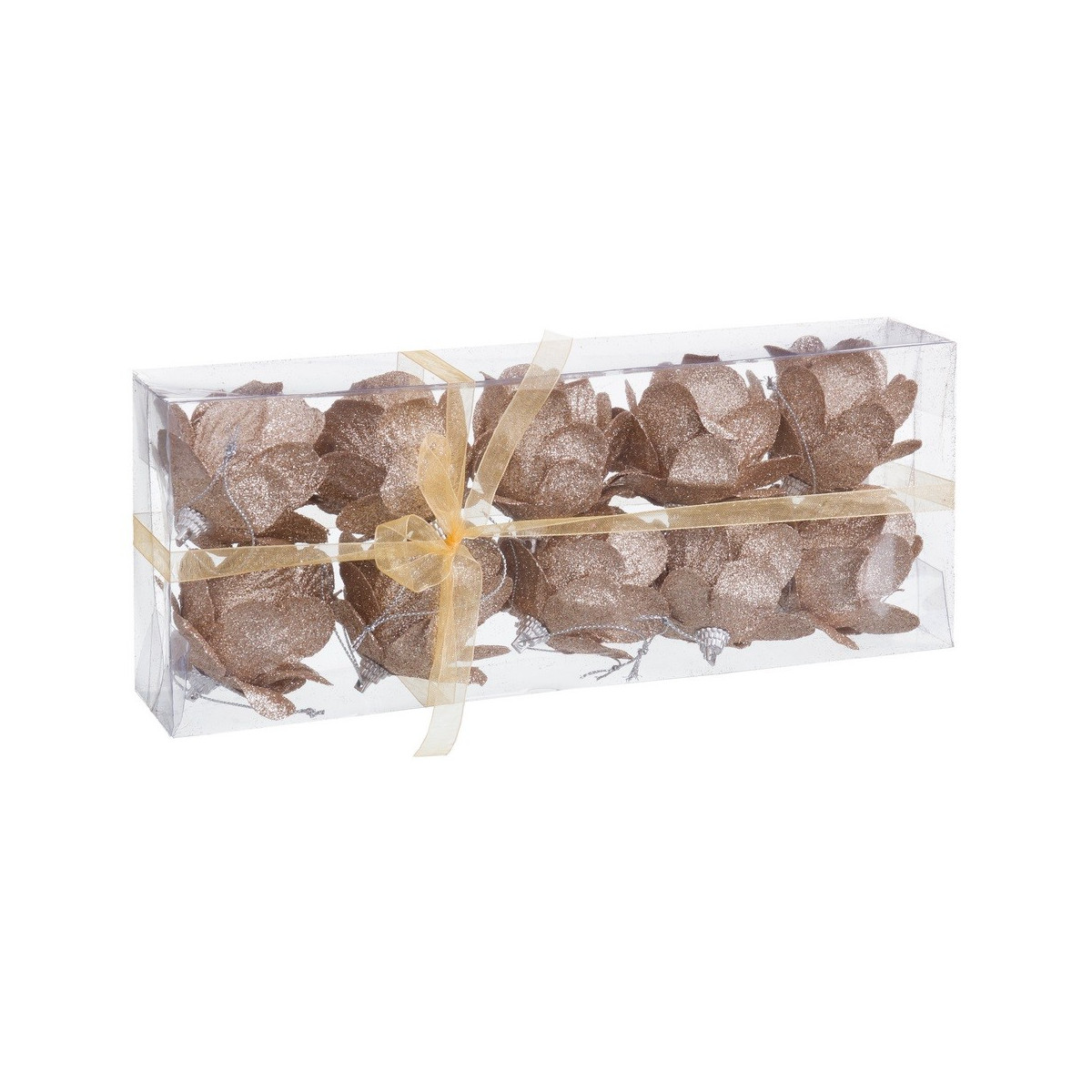 S 10 bolas abacaxi espuma ouro 6 x 6 x 6 cm