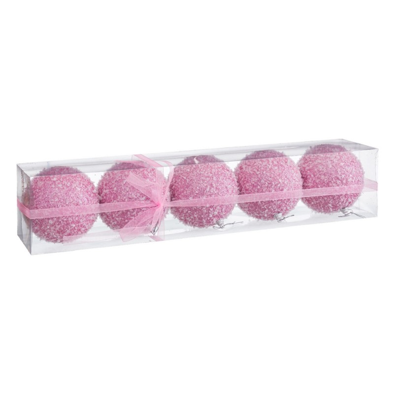 S 5 bolas de espuma rosa 10 x 10 x 10 cm