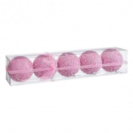 S 5 bolas de espuma rosa 10 x 10 x 10 cm