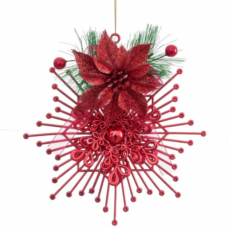 Colar estrelas vermelho 15 cm