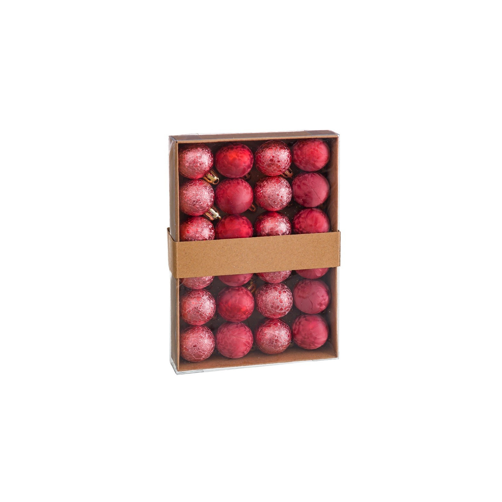 S 24 bolas de água plástico vermelho 3 x 3 x 3 cm
