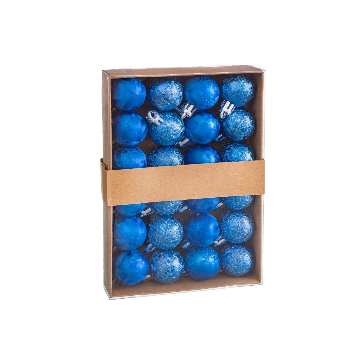 S 24 bolas de água plástico azul 3 x 3 x 3 cm