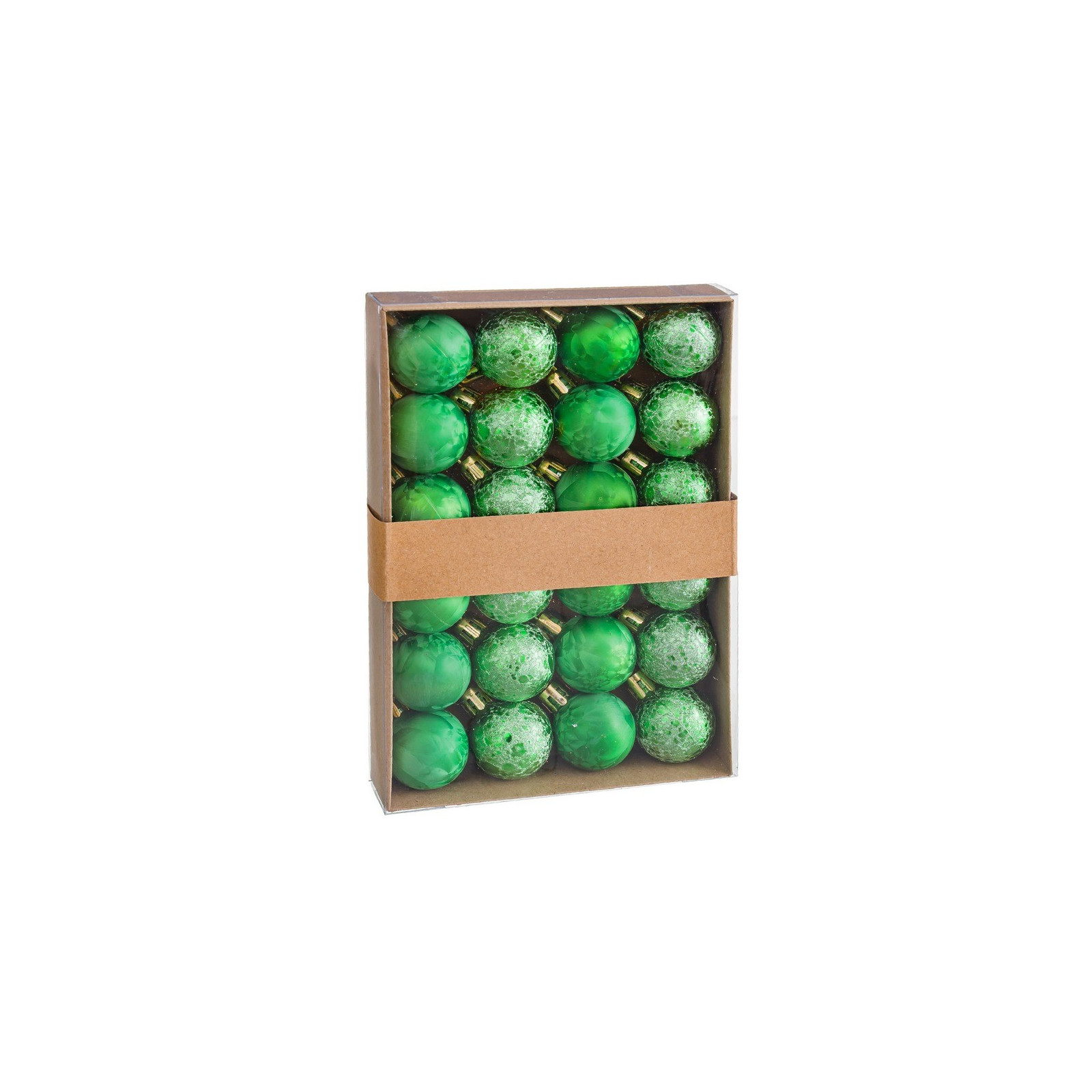 S 24 bolas de água plástico verde 3 x 3 x 3 cm