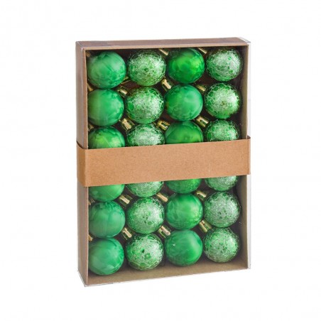 S 24 bolas de água de plástico verde 3 x 3 x 3 cm