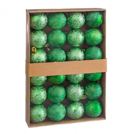 S 24 bolas de água plástico verde 4 x 4 x 4 cm