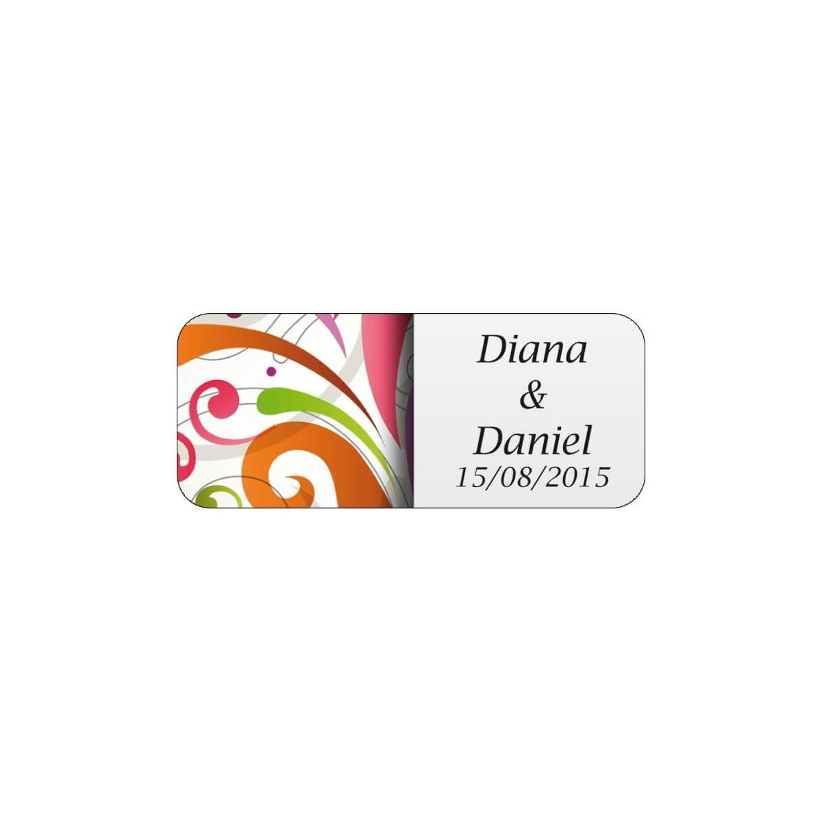 Adesivos personalizados coloridos
