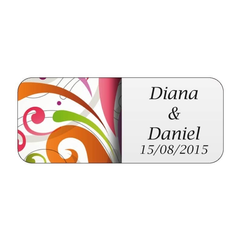 Adesivos personalizados coloridos