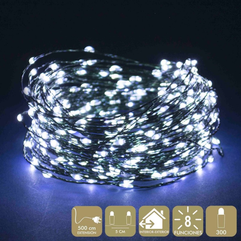 Cadena 300 microled branco