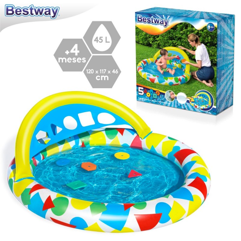 Piscina splash and learn inflável 120 x 117 x 36 cm