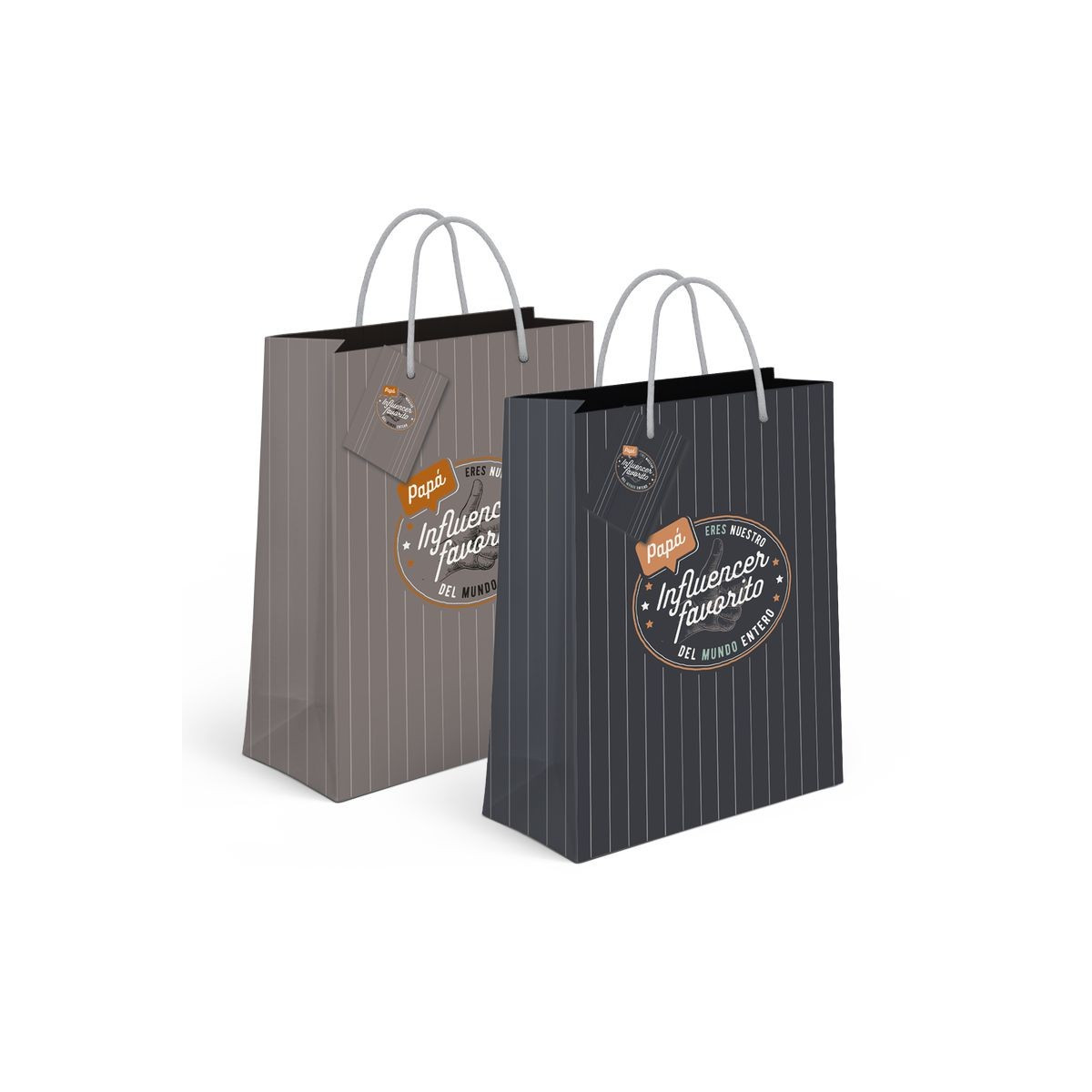 Bolsa de papel xl papai influencer 2c