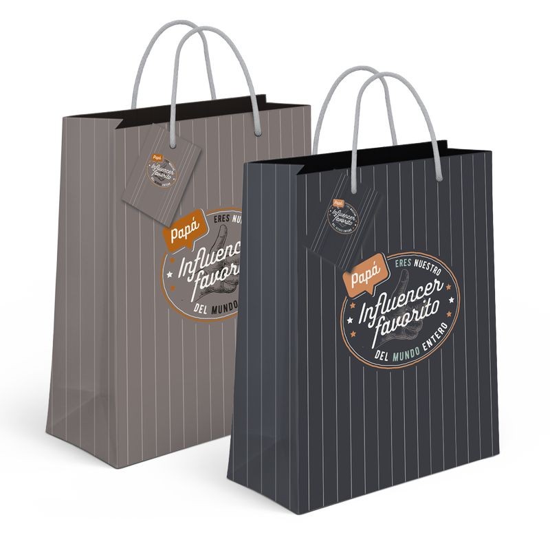 Bolsa de papel xl papai influencer 2c