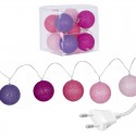 Garland 18 bolas led rosa
