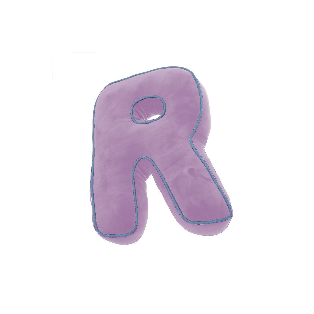 Almofada rosa com letra r