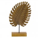 Figura folha em base l natural