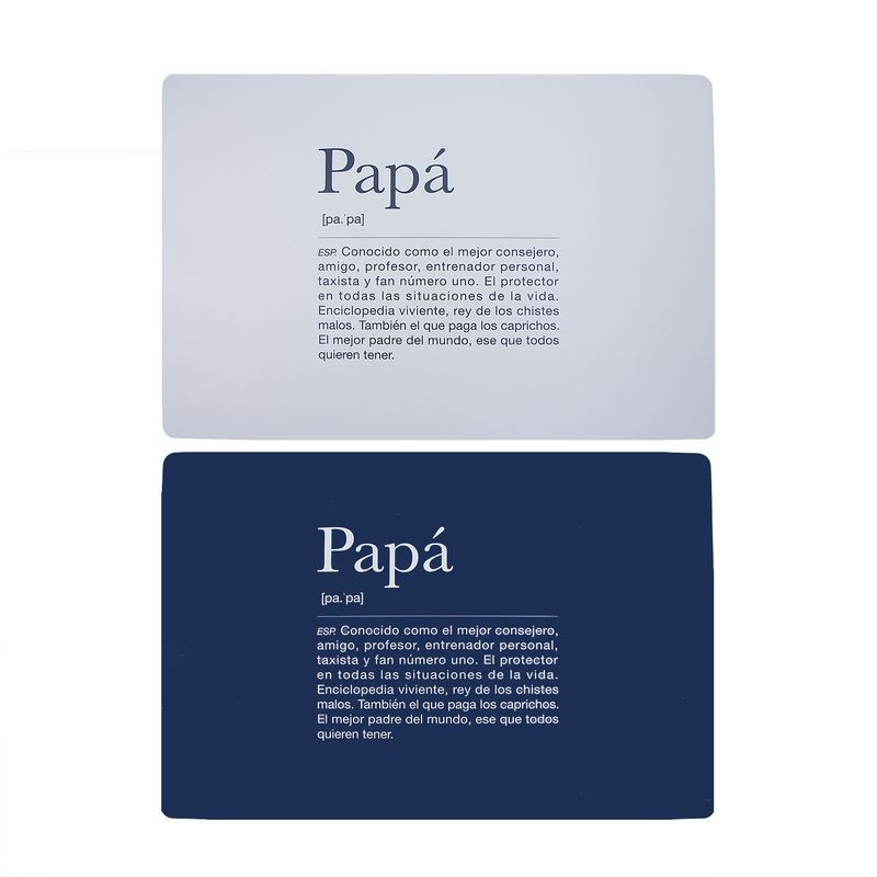 Toalha de mesa plástica papá 2c