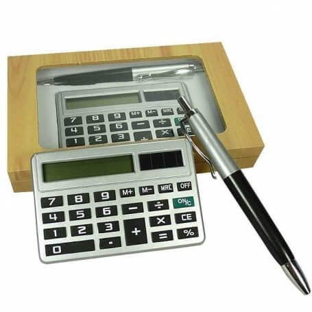 Caneta com calculadora