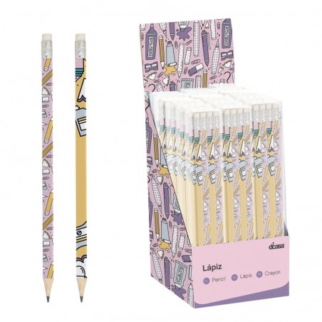 Conjunto de 8 lápis lilás