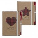 Caderno com caneta craft 2m