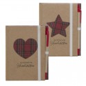 Notebook com caneta artesanal de 2m