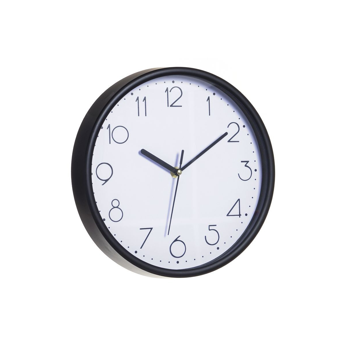 Relógio com moldura preta de 25 5cm