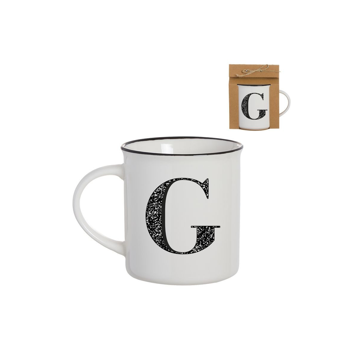 Caneca vintage letra g 475ml