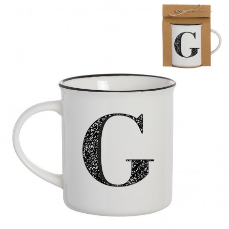 Caneca vintage letra g 475ml
