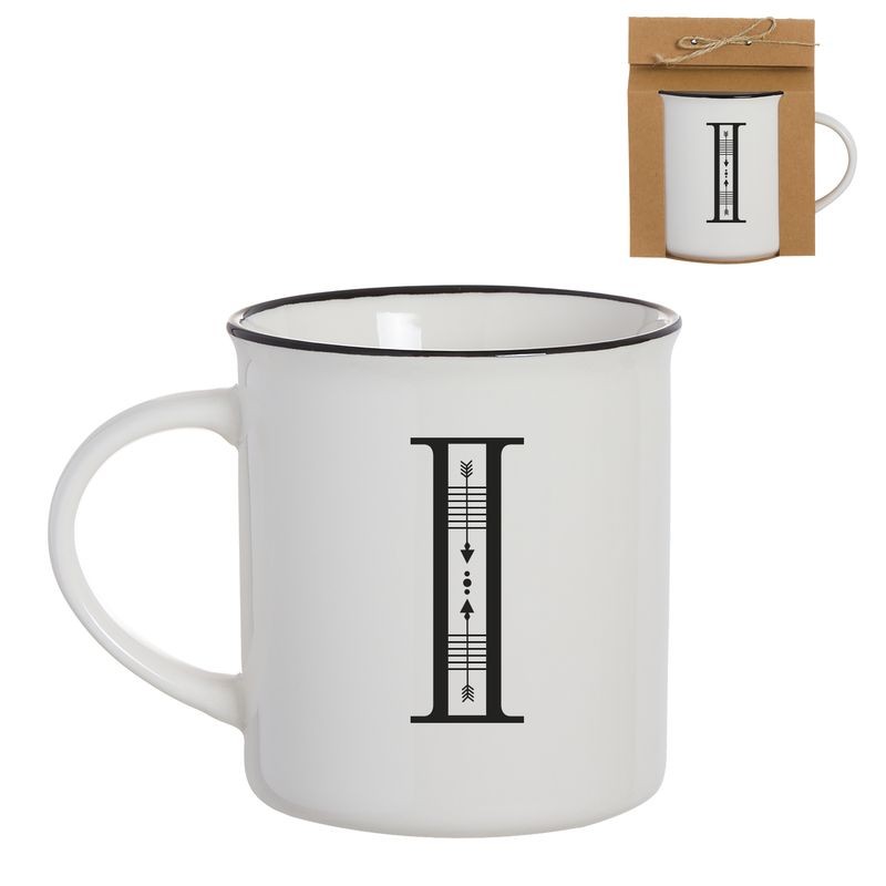 Caneca vintage letra i 475ml