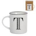 Caneca vintage letra t 475ml