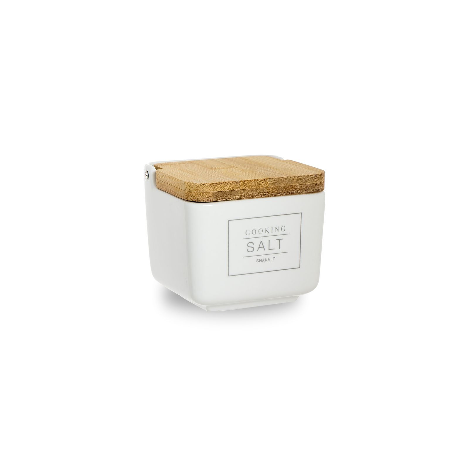 Saleiro tampa bambu essential branco