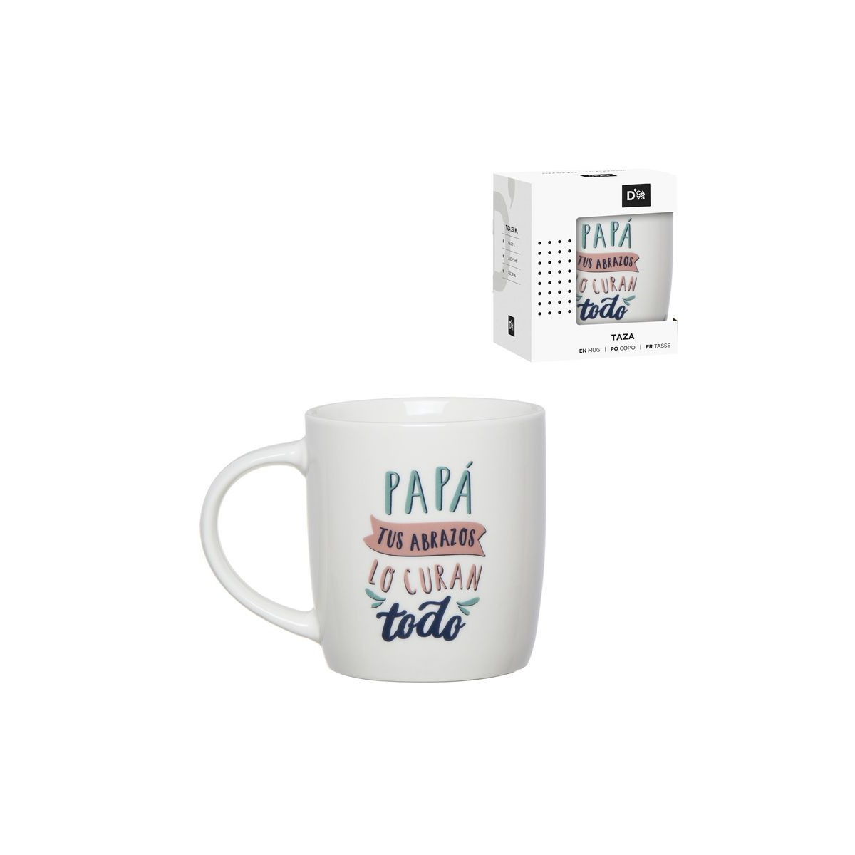 Caneca 350ml papai abraços