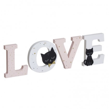 Letras de madeira para amantes de gatos