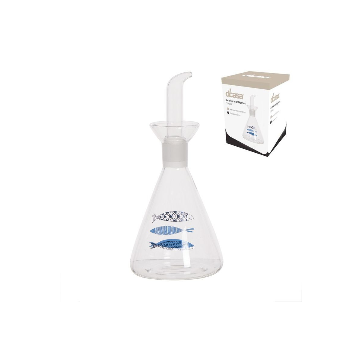 Azeiteira antigoteo 250ml mediterrânea