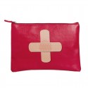 Bolsa de higiene plana com kit de primeiros socorros e band-aid