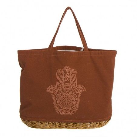 Bolsa base de vime mão de Fátima