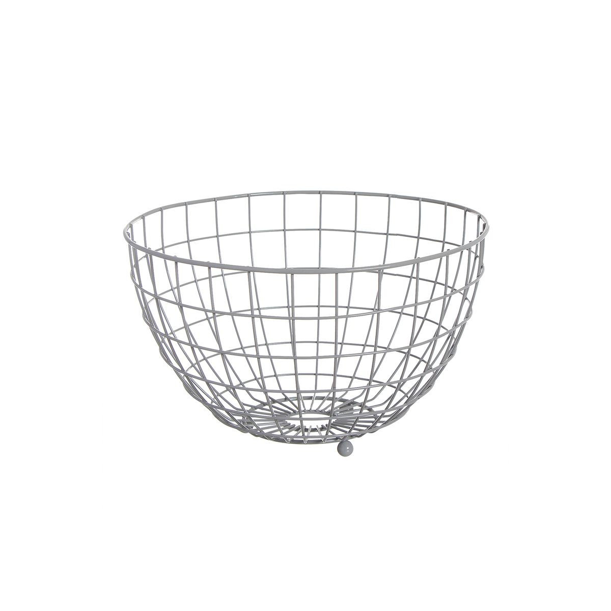Fruteira metal cinza