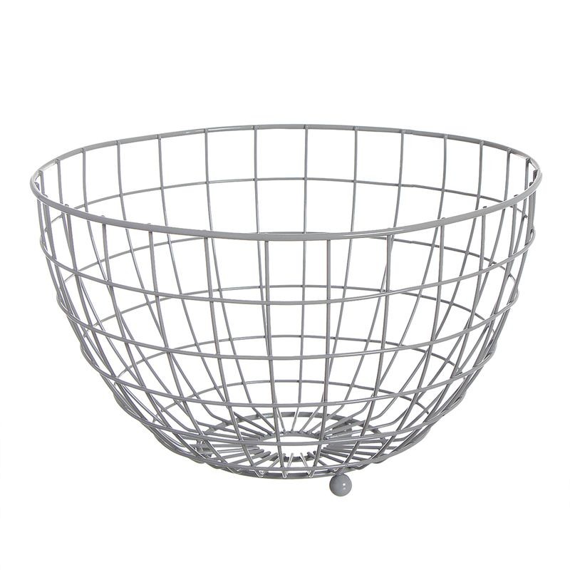 Fruteira metal cinza